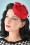 Sombrero de Judy de los años 50 en rojo