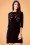 Vintage Chic for Topvintage - Emmy geborduurde jurk in zwart 3