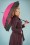 So Rainy - 50s Seduction Pin Dots Umbrella in Pink and Black