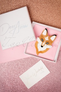 Deer Arrow - TopVintage Exclusive ~ Fern the Fox Brooch Années 60 2