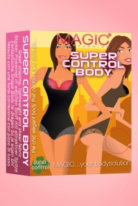 MAGIC Bodyfashion - Supercontrol kanten lijfje in chocolade 3