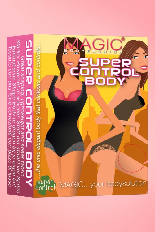 MAGIC Bodyfashion - Super Control Lace Body in Chocolate 3