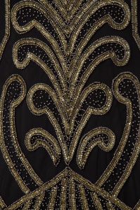 GatsbyLady - Francesca Flapper-jurk in zwart en goud 5