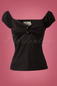 Collectif Clothing - Dolores top Carmen en Noir 2