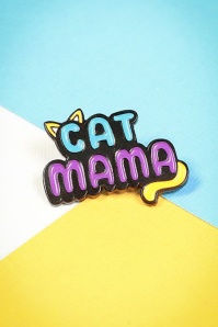 Punky Pins - Cat Mama Enamel Pin Années 60