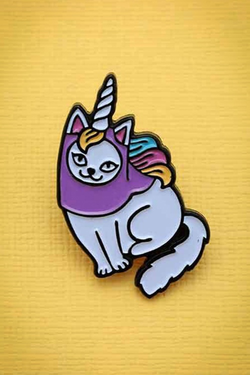Punky Pins - Christmas Kitty Enamel Pin Années 60