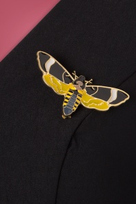 Rebel Love Clothing - 50s Flutter Moth Swing Dress in Black 7