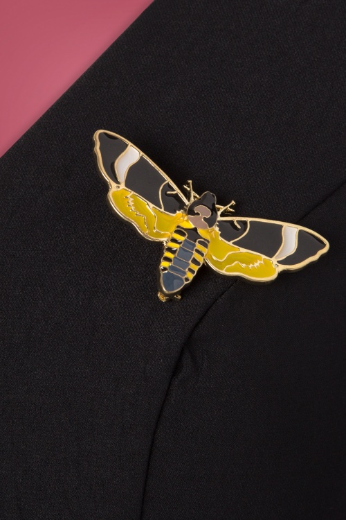 Rebel Love Clothing - Flutter Moth Swing Dress Années 50 en Noir 7
