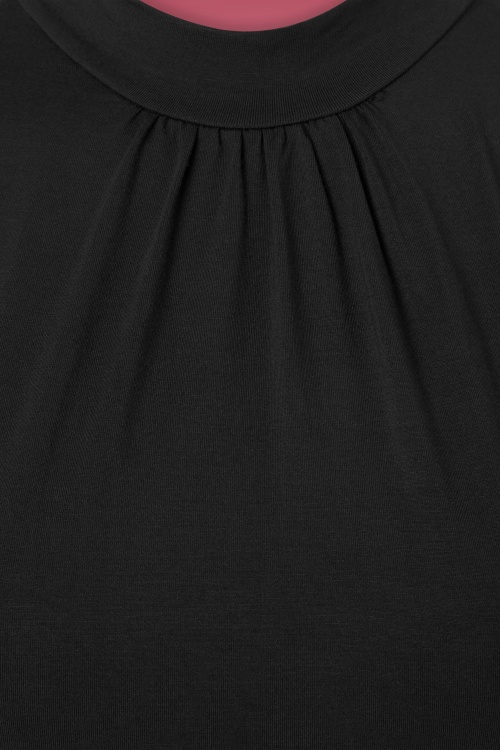 Topvintage Boutique Collection - 50s Elena Top in Black 4