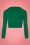 Mak Sweater V neck Cropped Cardigan in Kelly Green 140 40 23271 20171002 0003w