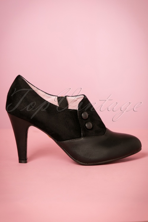 Lulu Hun - Maria Booties Années 50 en Noir