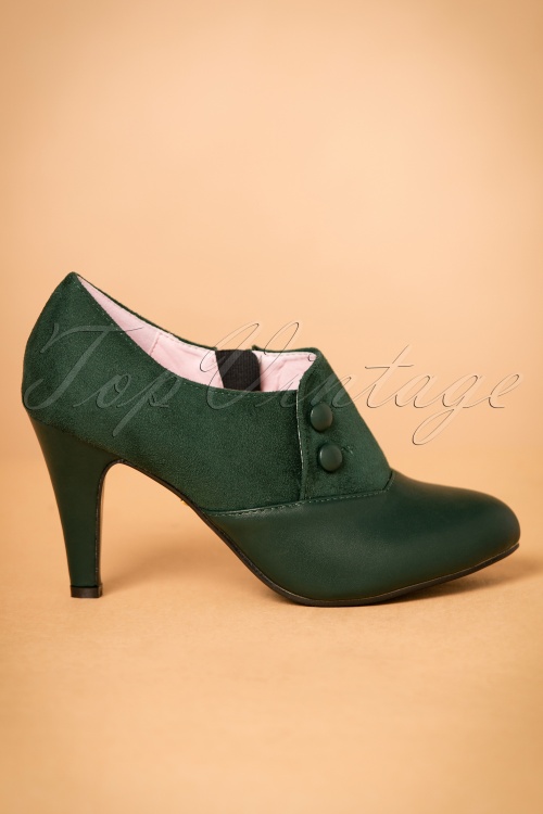 Lulu Hun - 50s Maria Booties in Vintage Green