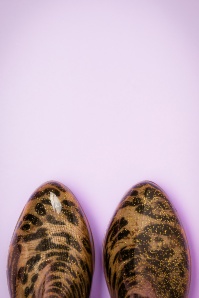 Missy - Leopard and Glitter Short Rain Boots Années 60 3