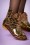 Missy - Leopard and Glitter Short Rain Boots Années 60
