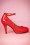 50s Molly High Heel Pumps in Red