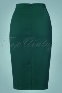 Banned Retro - 50s Paula Pencil Skirt in Teal 3