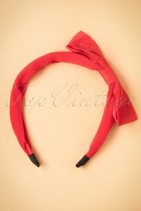 Lindy Bop -  50s Bow Head Band in Red 2