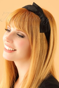 Lindy Bop -  50s Bow Head Band in Black