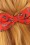 Lindy Bop -  50s Cat Hair Bow in Red 2