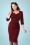 Vintage Chic Sweet Heart Wine Red Pencil Dress 100 20 19626 20161031 0011 (2)W