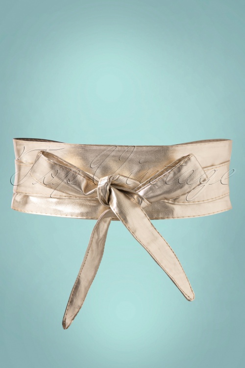 Collectif Clothing - Obi Wrap Belt Années 50 en Noir