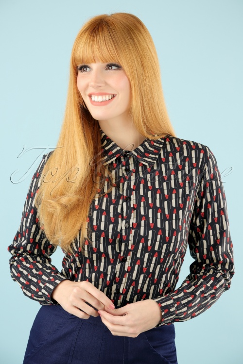 Mademoiselle yeye Honey Lipstick Blouse 112 14 21598 20170802 0018W