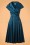 Lindy Bop - 50s Amber Swing Dress in Midnight Blue 2