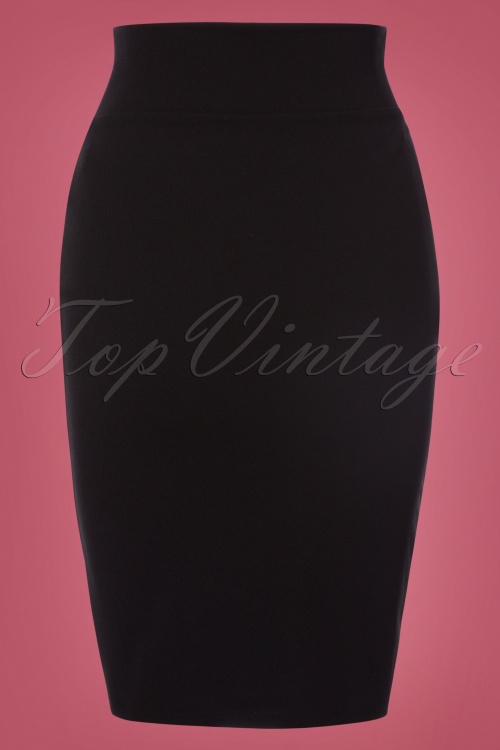 Belsira - 50s Karen Pencil Skirt in Black 4