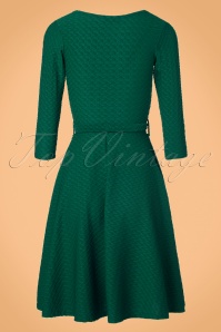 Vintage Chic for Topvintage - Diana Swing Dress Années 50 en Vert Émeraude 3