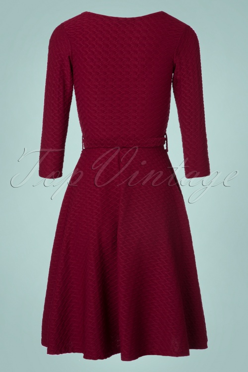 Vintage Chic for Topvintage - 50s Diana Swing Dress in Raspberry 3