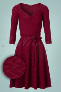 Vintage Chic for Topvintage - Diana Swing-Kleid in Himbeere 2