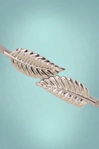 Collectif Clothing - Hannah Leaf Verschlussgürtel in Silber 2