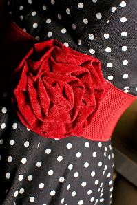 Collectif Clothing - Velvet Rose Red elastischer Taillengürtel 2