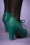 Bettie Page Shoes - 50s Saison Brogue Booties in Green 3