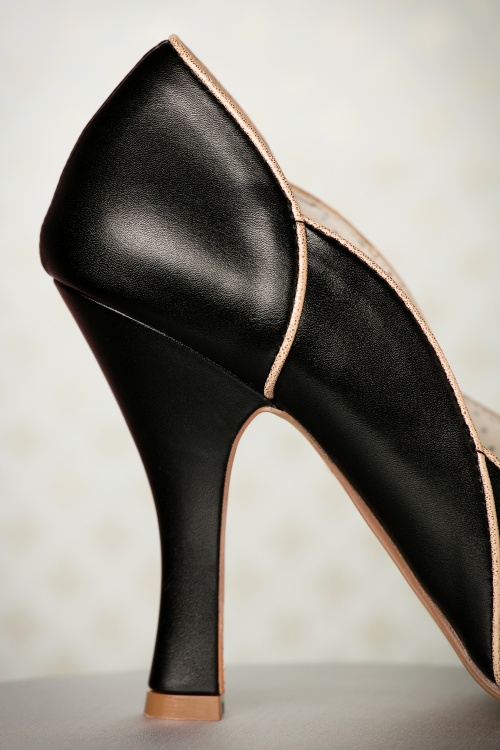 Pinup Couture - 50s Classy Smitten Pumps in Black 2