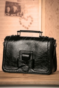 Banned Retro - 50s Scandal Office Handbag in Black