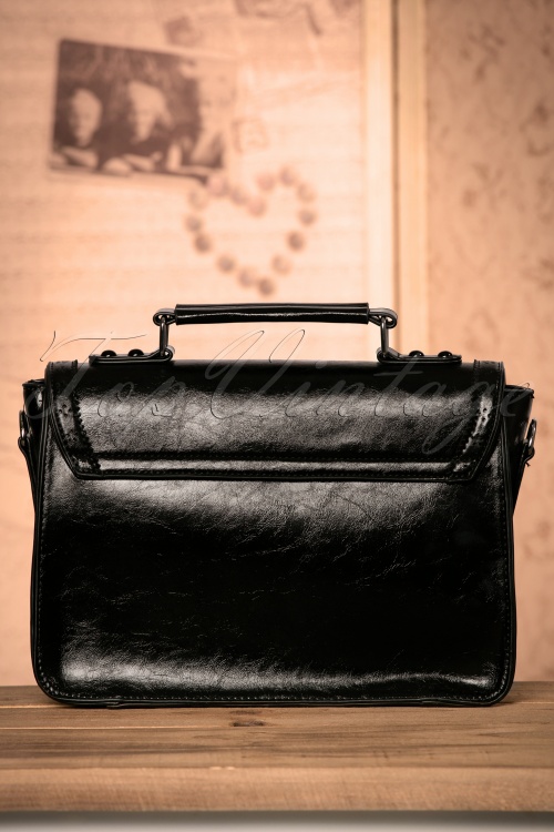 Banned Retro - 50s Scandal Office Handbag in Black 6
