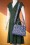 Lindy Bop - 70s Tonya Fox Handbag in Indigo Blue 7