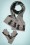 Alice Hannah Cat Jaquard Scarf in Grey and Black 240 15 22685 20171030 0006w