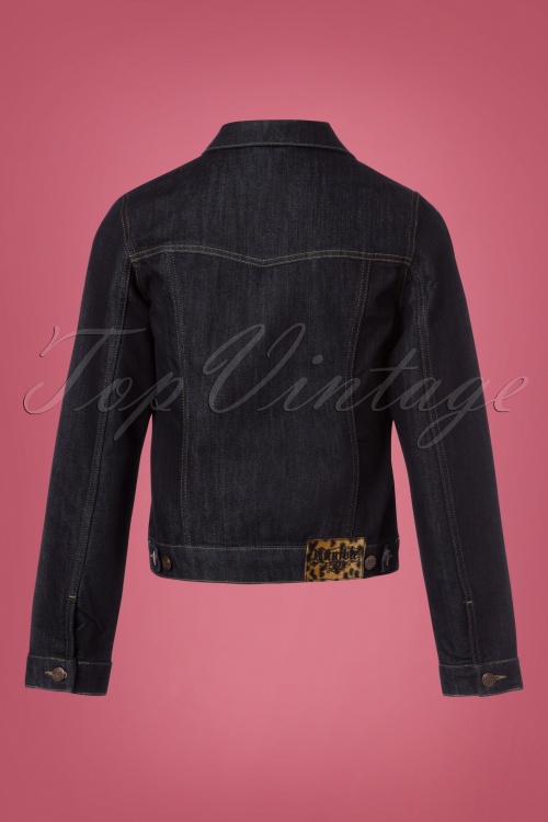 Rumble59 - 50s Ladies Jeans Jacket in Denim Blue 4