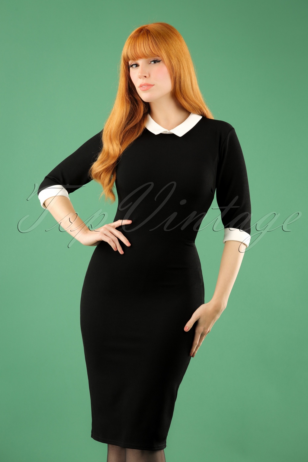 50s Puffy Sleeve Dress