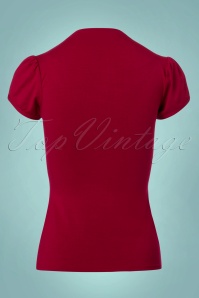 Topvintage Boutique Collection - Donna Top in Winterrot 2