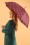 So Rainy - Retro Floral Umbrella Années 60 en Aubergine