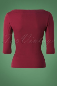 Heart of Haute - Lily Bow Top in Burgund 6