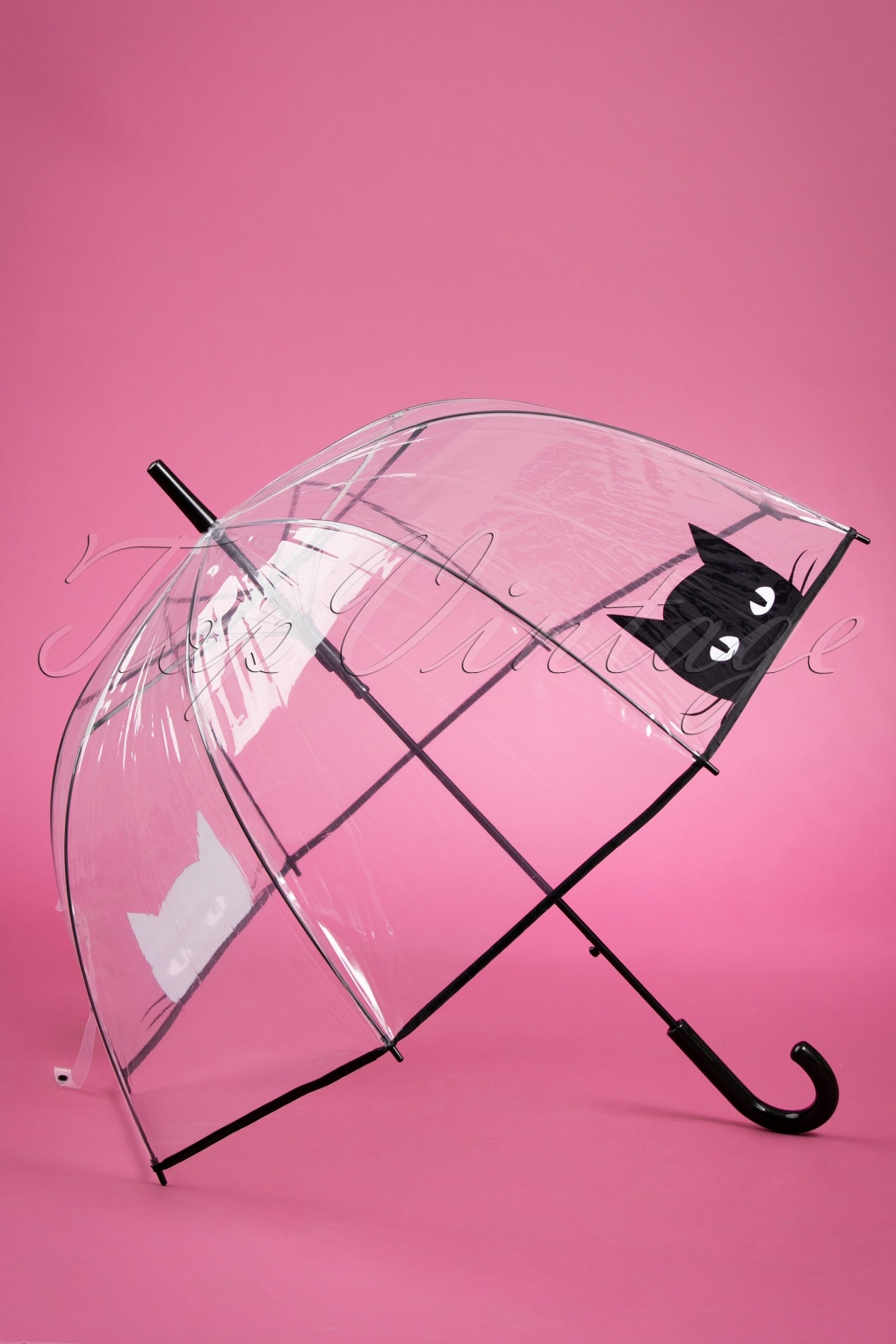 50s Black Cat Dome Umbrella