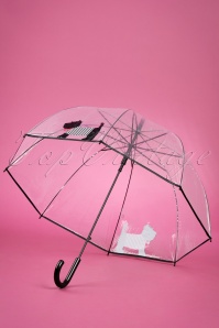 So Rainy - 50s Scottie Dog Transparent Dome Umbrella 3