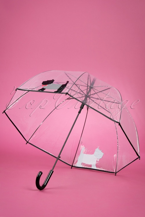 So Rainy - 50s Scottie Dog Transparent Dome Umbrella 3