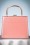 La Parisienne - 50s Leona Lacquer Lock Bag in Old Pink