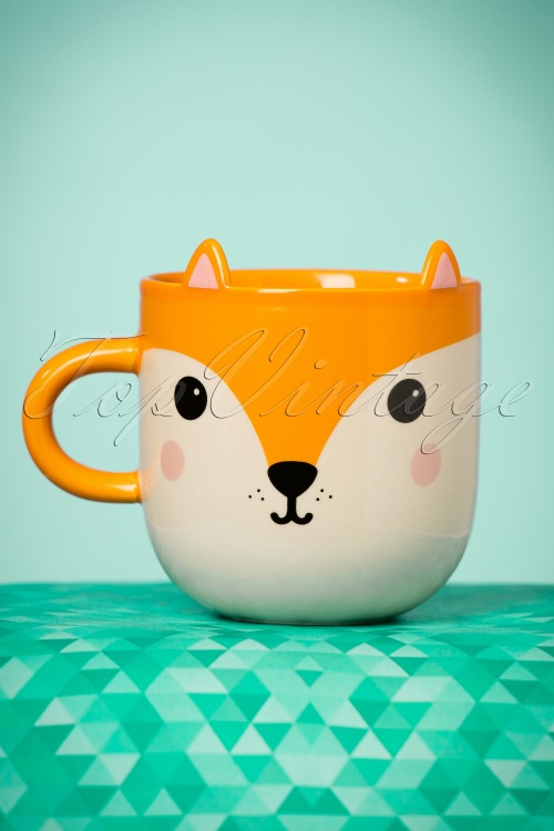 Sass & Belle - 60s Nori the Cat with Ears Large Mug