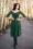 Vintage Chic for Topvintage - Patsy Swing-Kleid in Vintage-Grün